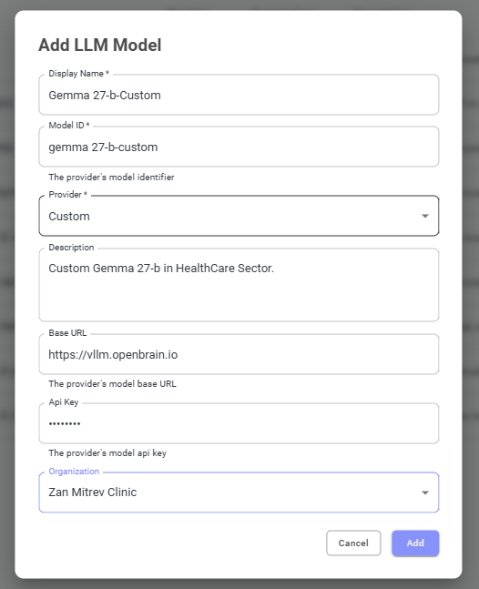 Figure 5 — OpenBrain LLMs registry